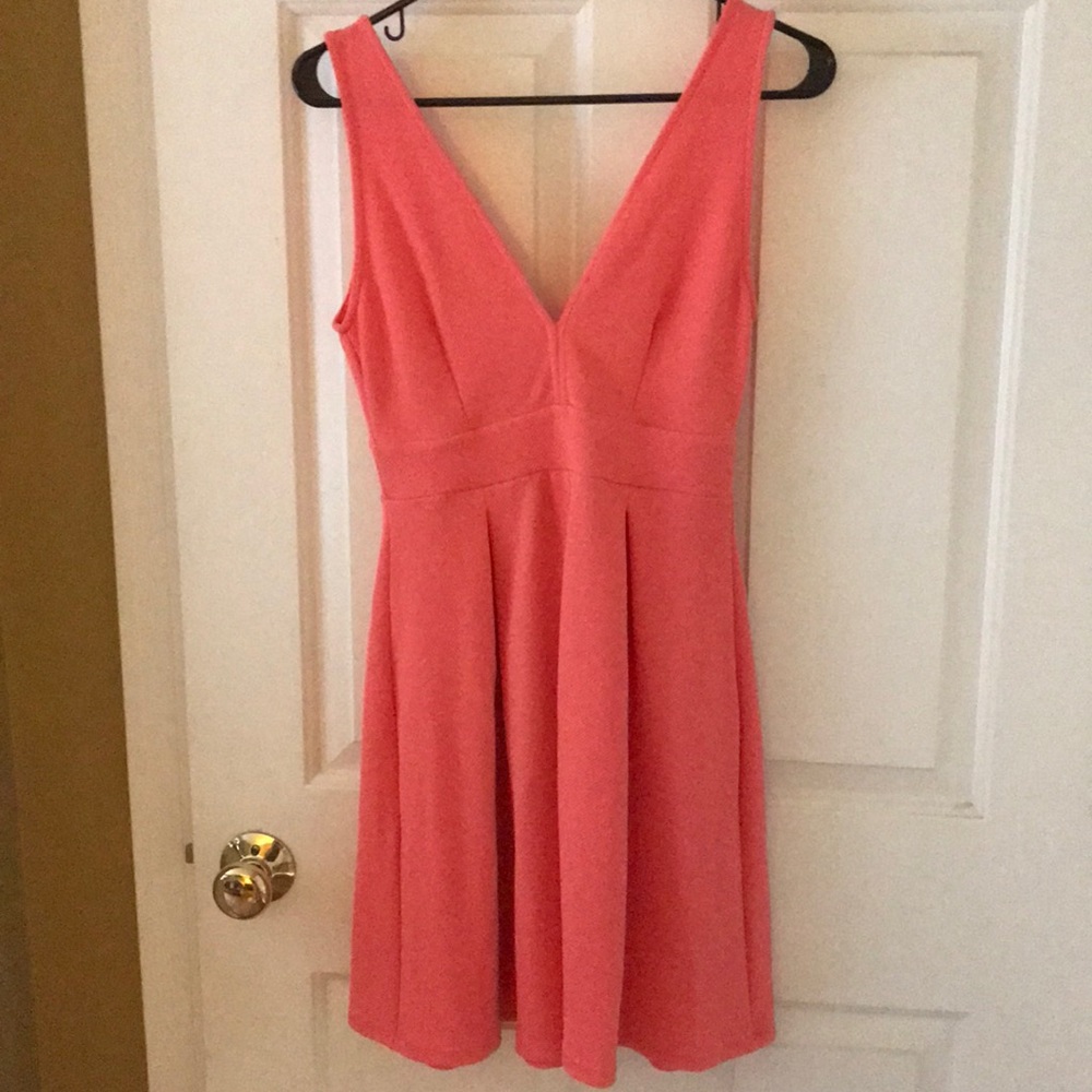 Textured fit and flare dress NWT